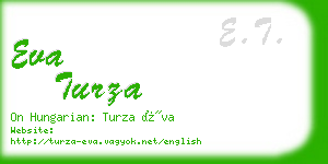 eva turza business card